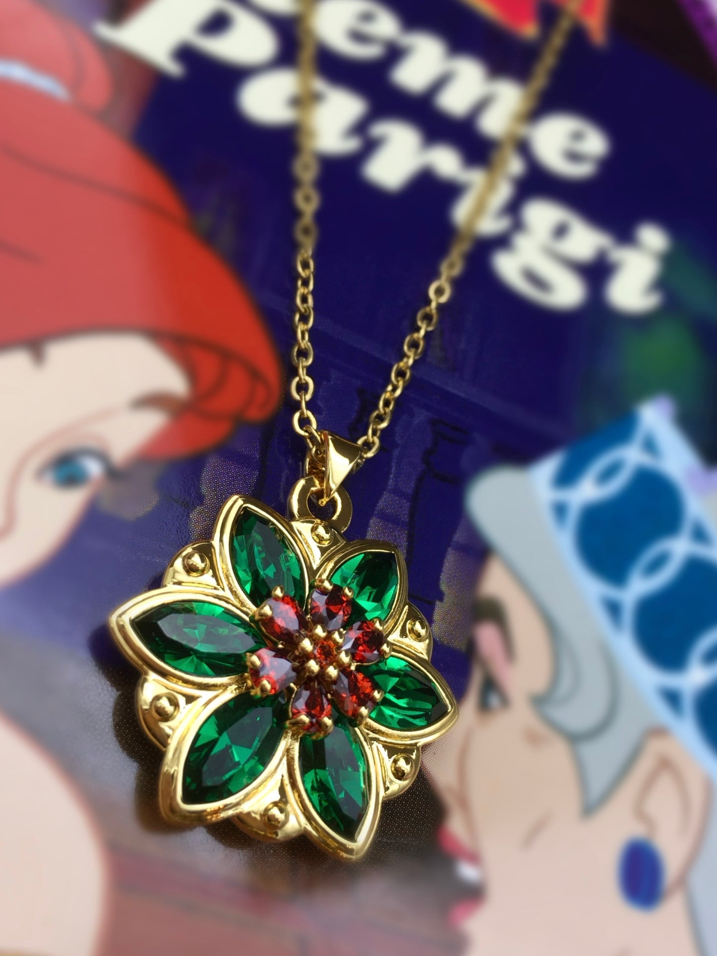 Collana Anastasia "Together in Paris" - Insieme a Parigi - Cristalli Majestic Green