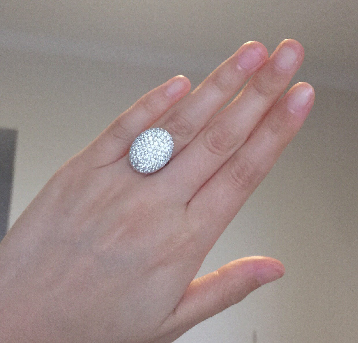 "Bella" Engagement Ring in 925 Sterling Silver and Cubic Zirconia crystals