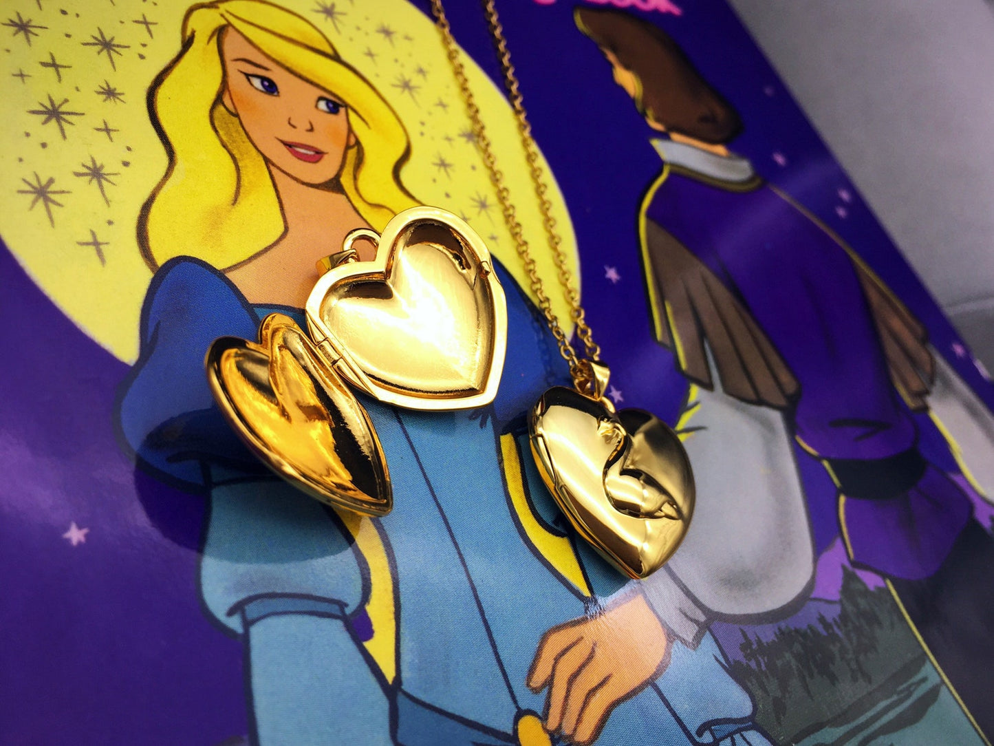 Collana Principessa Odette Ciondolo Cuore Apribile Cigno L'Incantesimo del Lago Locket Portafoto B- GRADE