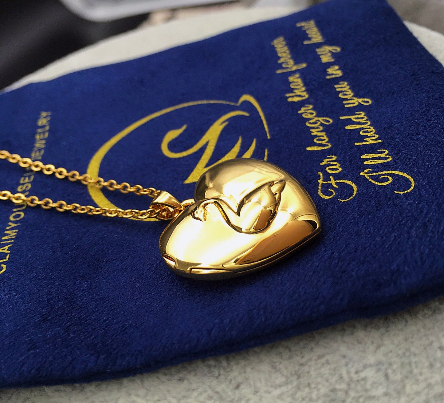 Collana Principessa Odette Ciondolo Cuore Apribile Cigno L'Incantesimo del Lago Locket Portafoto B- GRADE