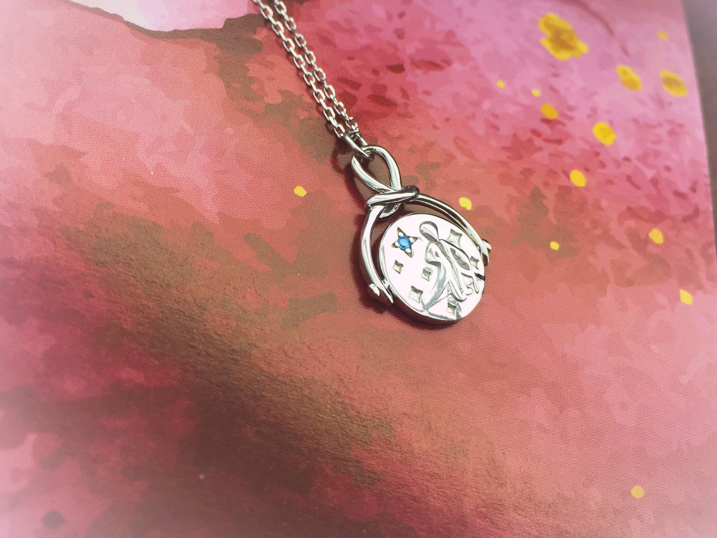 Collana Il Principe Argento Sterling 925 - Le Prince - Moneta - Citazione "L'essenziale è invisibile agli occhi"