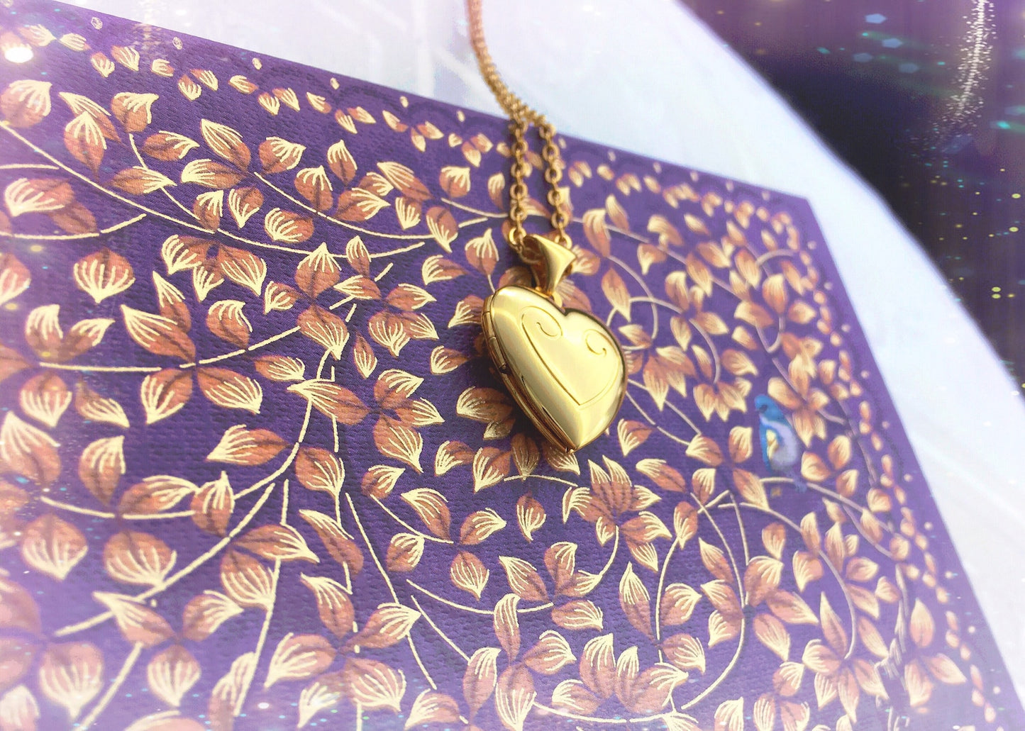 Collana Cuore Clara Lo Schiaccianoci Principessa Fata Confetto Medaglione portafoto locket apribile