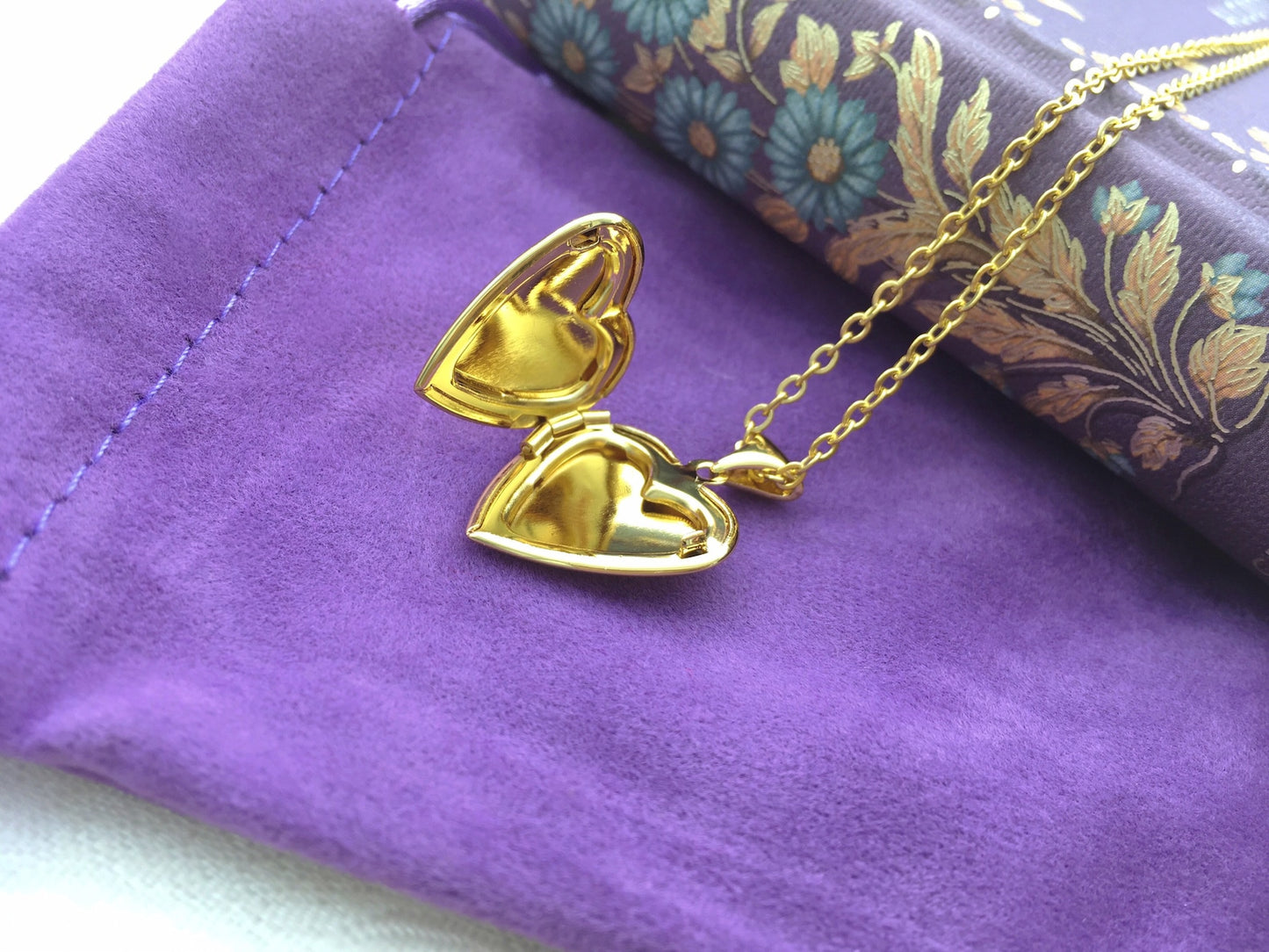 Collana Cuore Clara Lo Schiaccianoci Principessa Fata Confetto Medaglione portafoto locket apribile