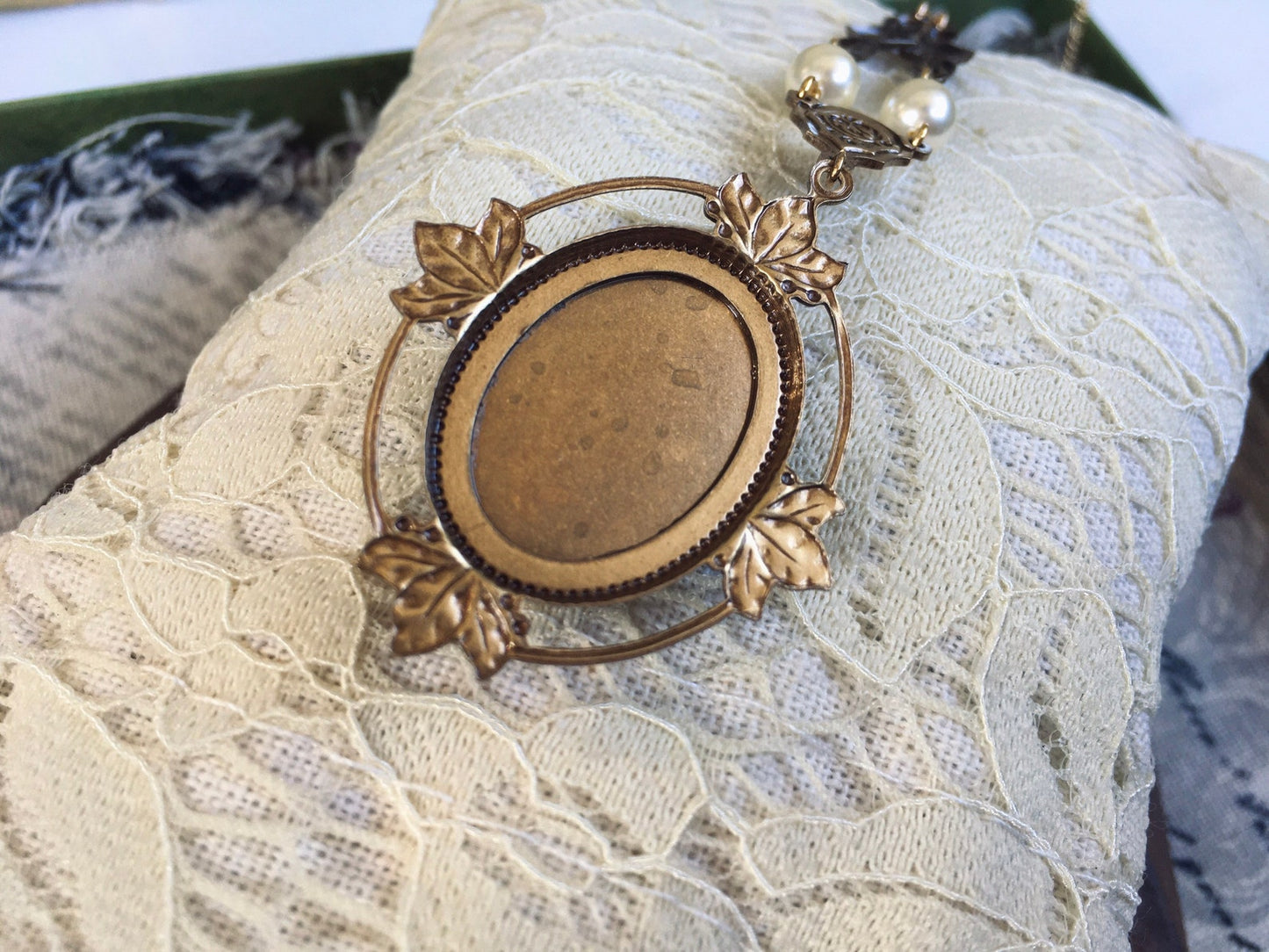 Collana Vampire Katherine Pierce Cameo Azzurro Design #2