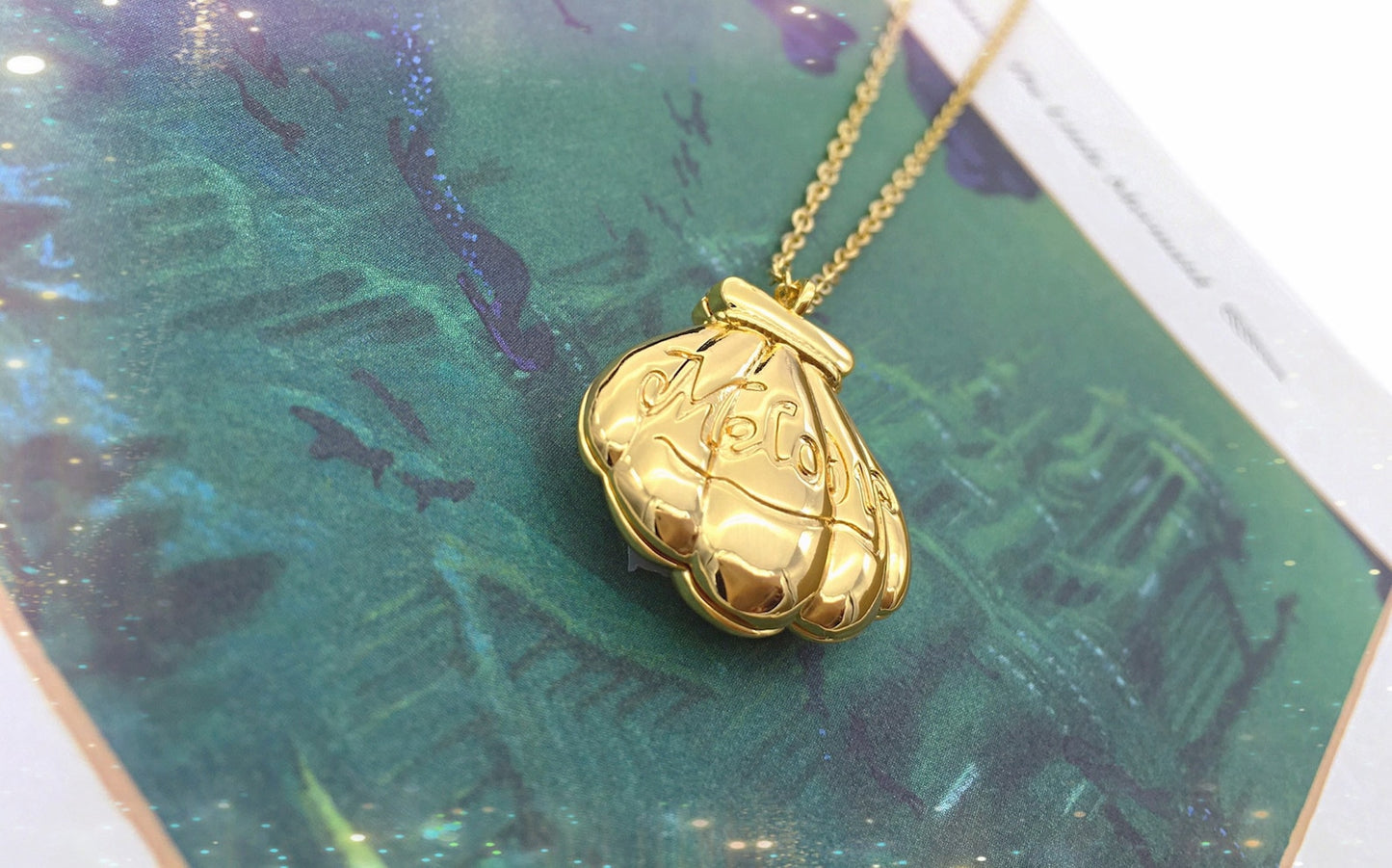 Collana Melody Ciondolo Conchiglia Sirena Locket Medaglione Apribile