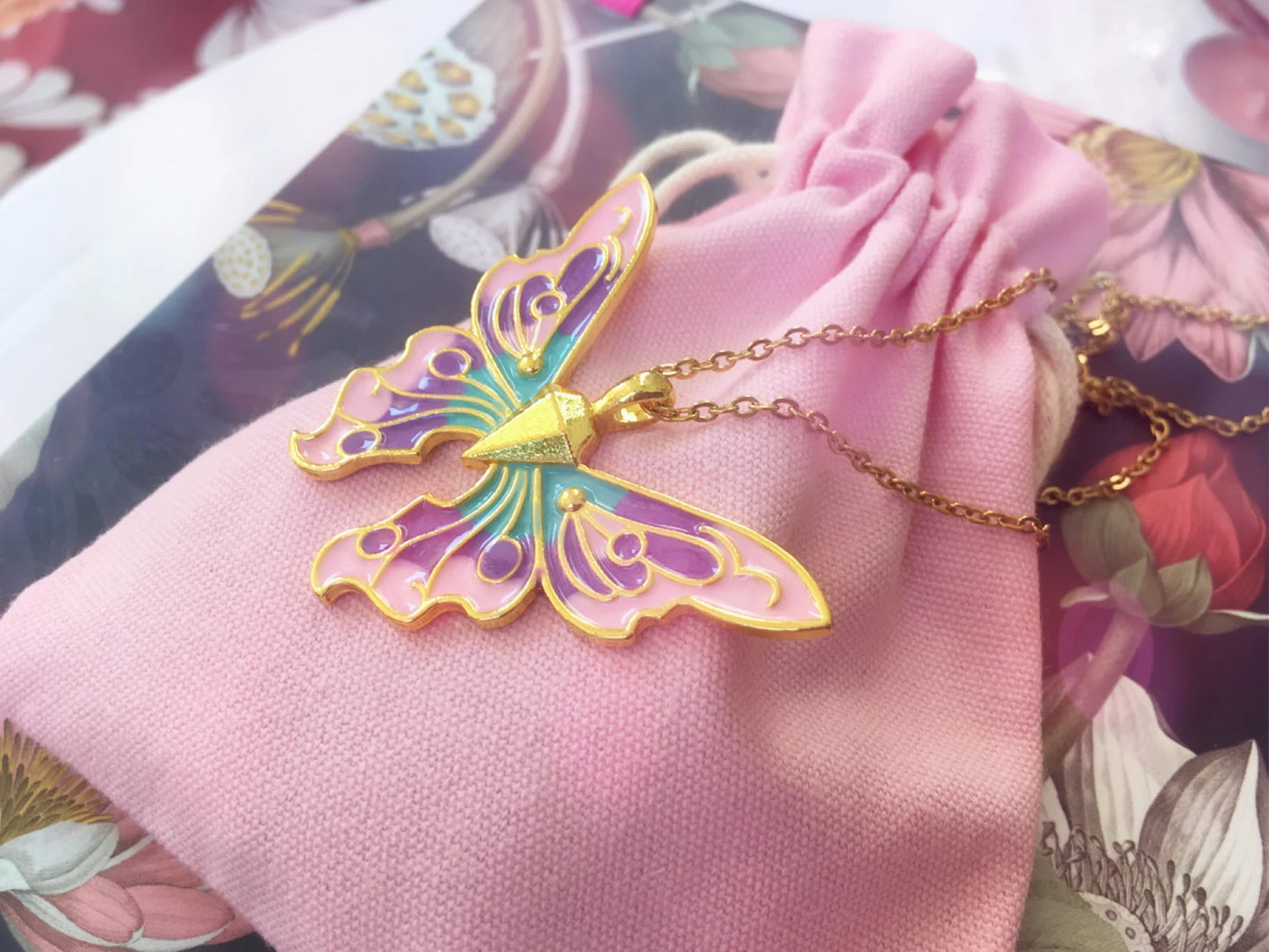 Collana Farfalla Fairytopia Elina Mariposa Fata - Versione Grande