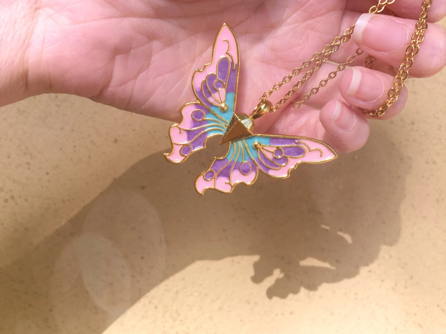 Collana Farfalla Fairytopia Elina Mariposa Fata - Versione Grande
