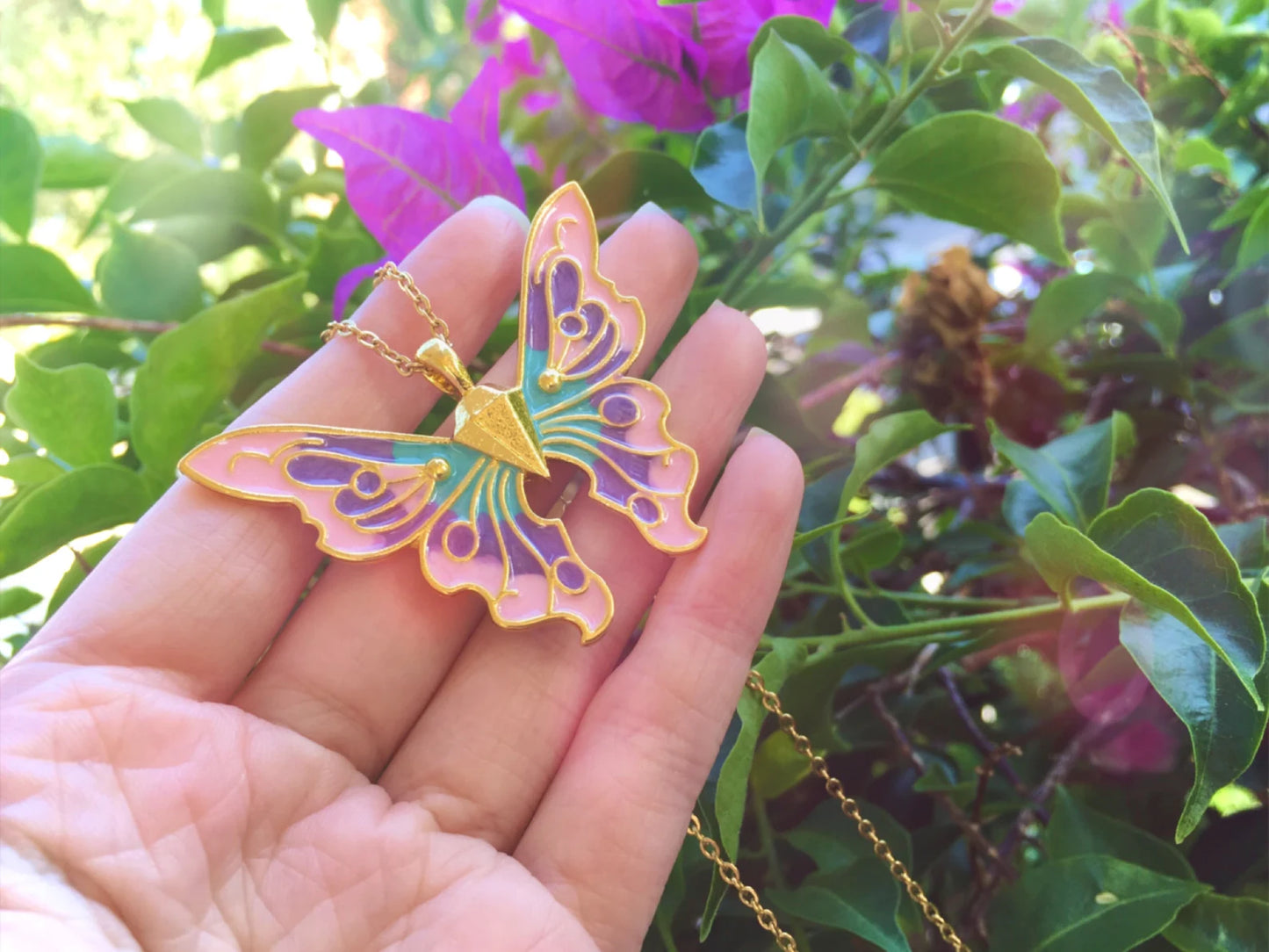 Collana Farfalla Fairytopia Elina Mariposa Fata - Versione Grande
