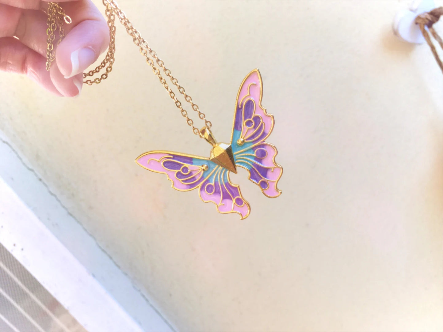 Collana Farfalla Fairytopia Elina Mariposa Fata - Versione Grande