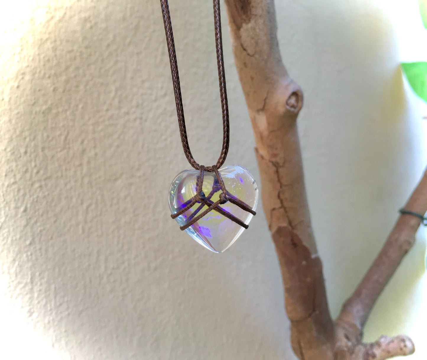 Collana Cuore Diamond Castle - Regalo Amicizia - Castello Diamanti - Pendente in Vetro