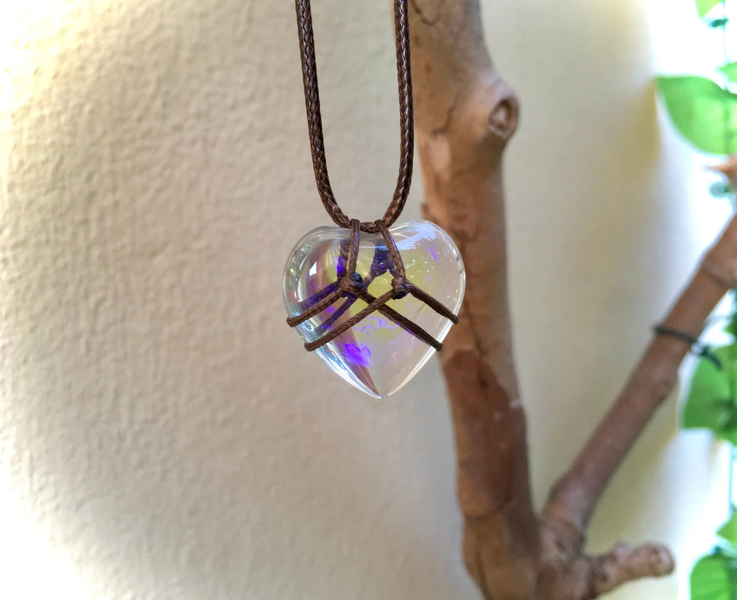 Collana Cuore Diamond Castle - Regalo Amicizia - Castello Diamanti - Pendente in Vetro