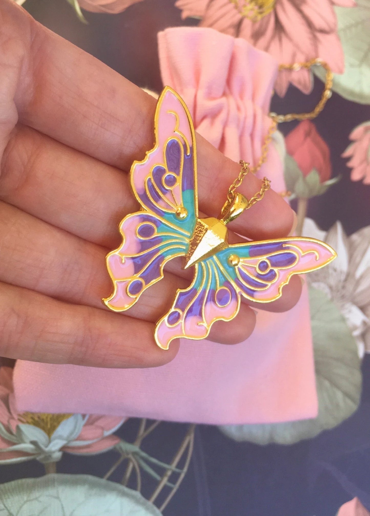 Collana Farfalla Fairytopia Elina Mariposa Fata - Versione Grande