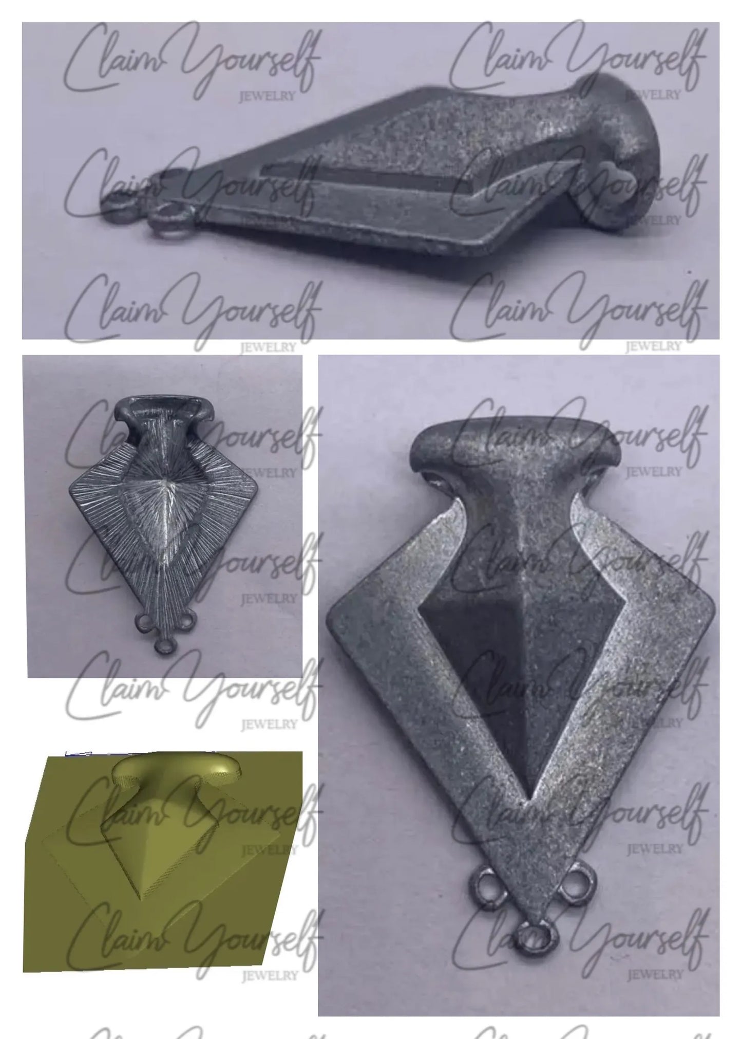 Collana Rhaneyra Targaryen Regina dei Draghi - Pendenti Goccia Acciaio