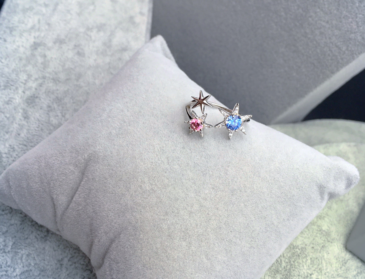 Your Name Cometa Stelle Set Collana + Anello in Argento Sterling 925 e Swarovski Zirconia®