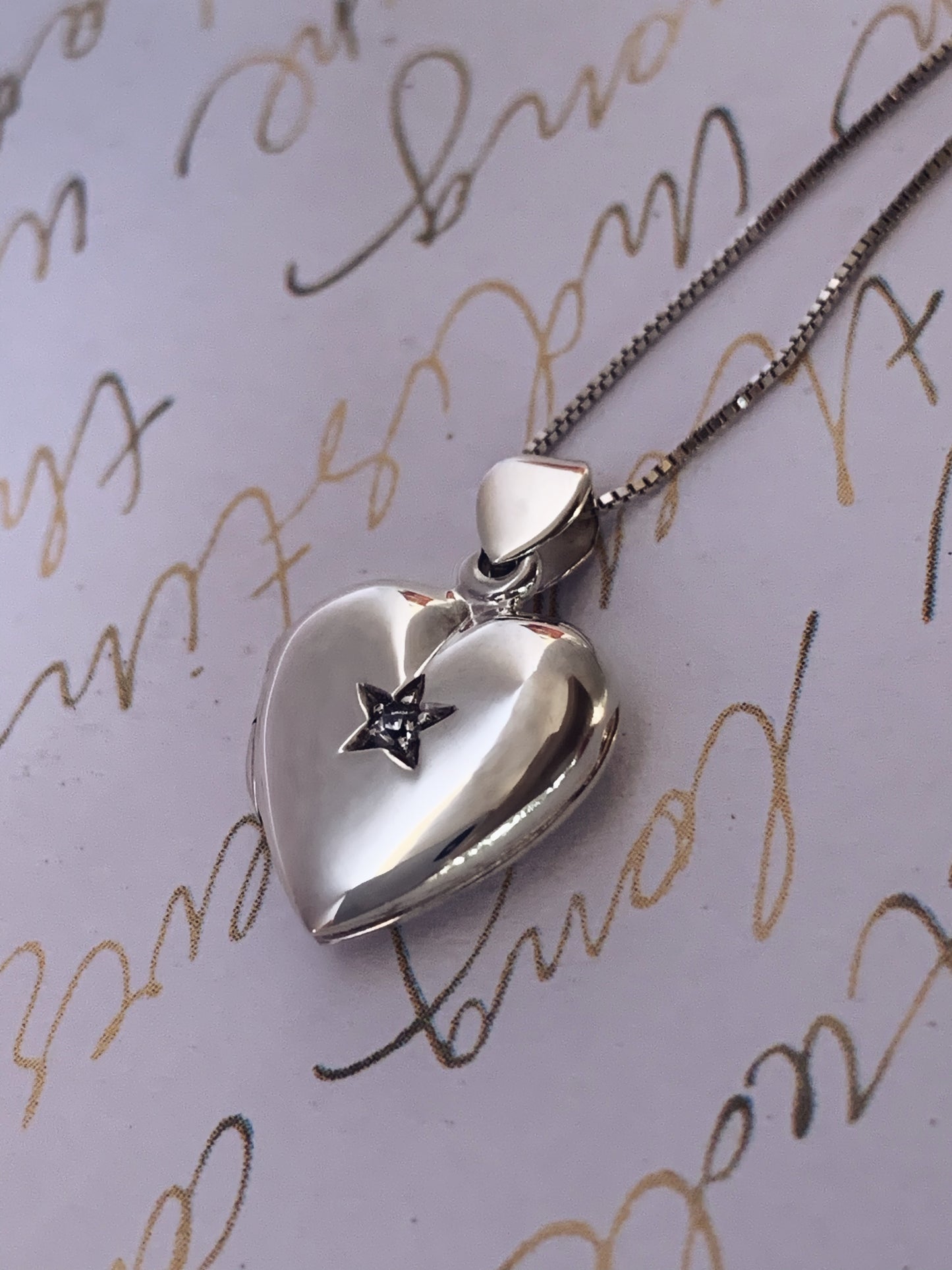 Ciondolo Cuore Portafoto Argento Sterling 925 e Cubic Zirconia - Incisione Personalizzata - Idea Regalo - Collana Amore