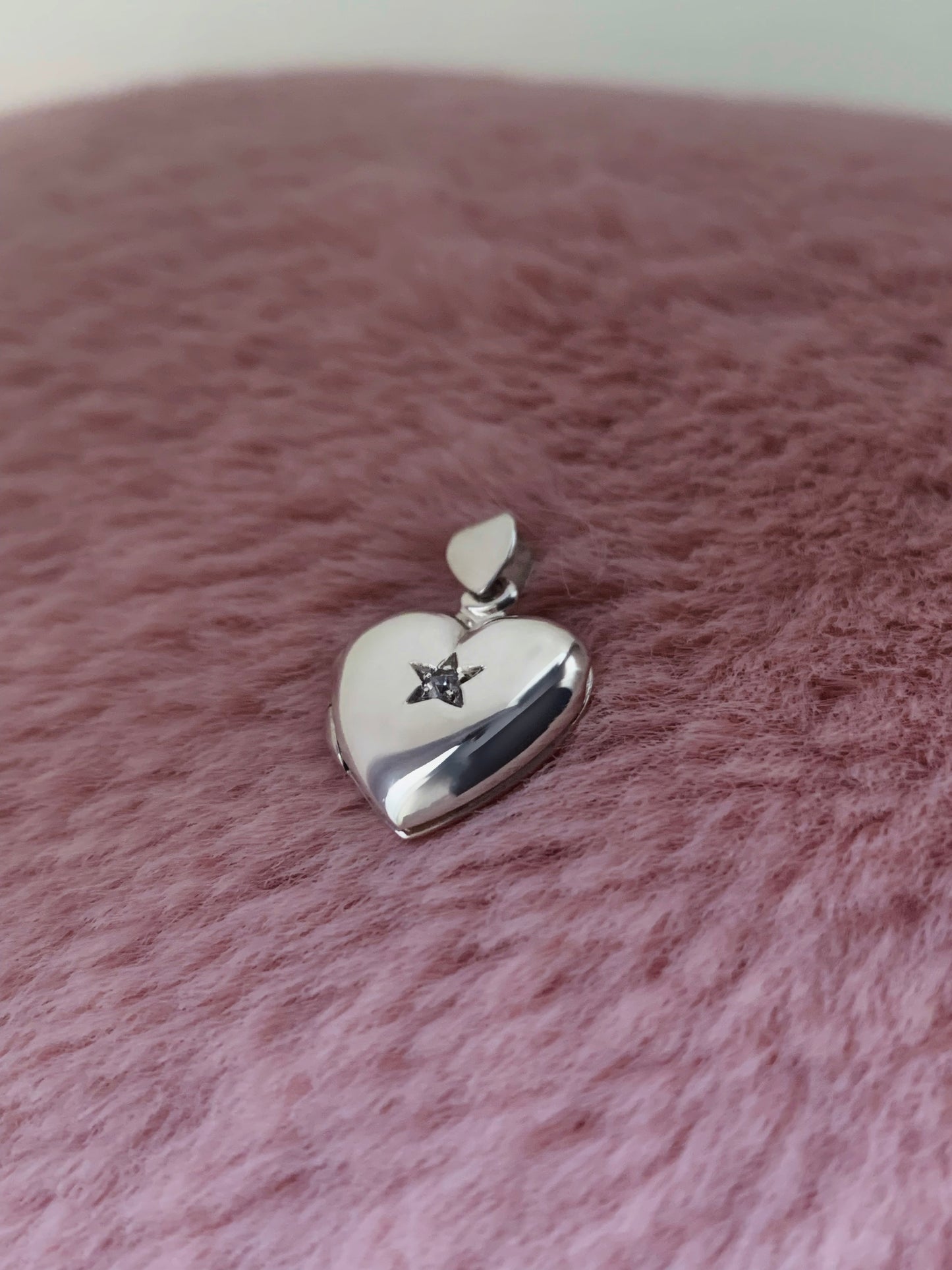 Ciondolo Cuore Portafoto Argento Sterling 925 e Cubic Zirconia - Incisione Personalizzata - Idea Regalo - Collana Amore