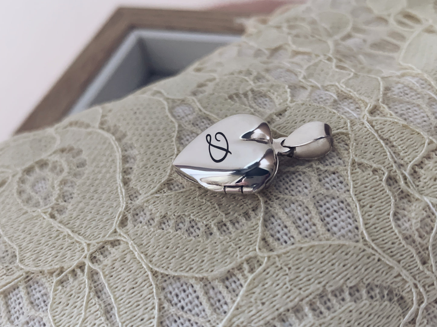 Ciondolo Cuore Portafoto Argento Sterling 925 e Cubic Zirconia - Incisione Personalizzata - Idea Regalo - Collana Amore