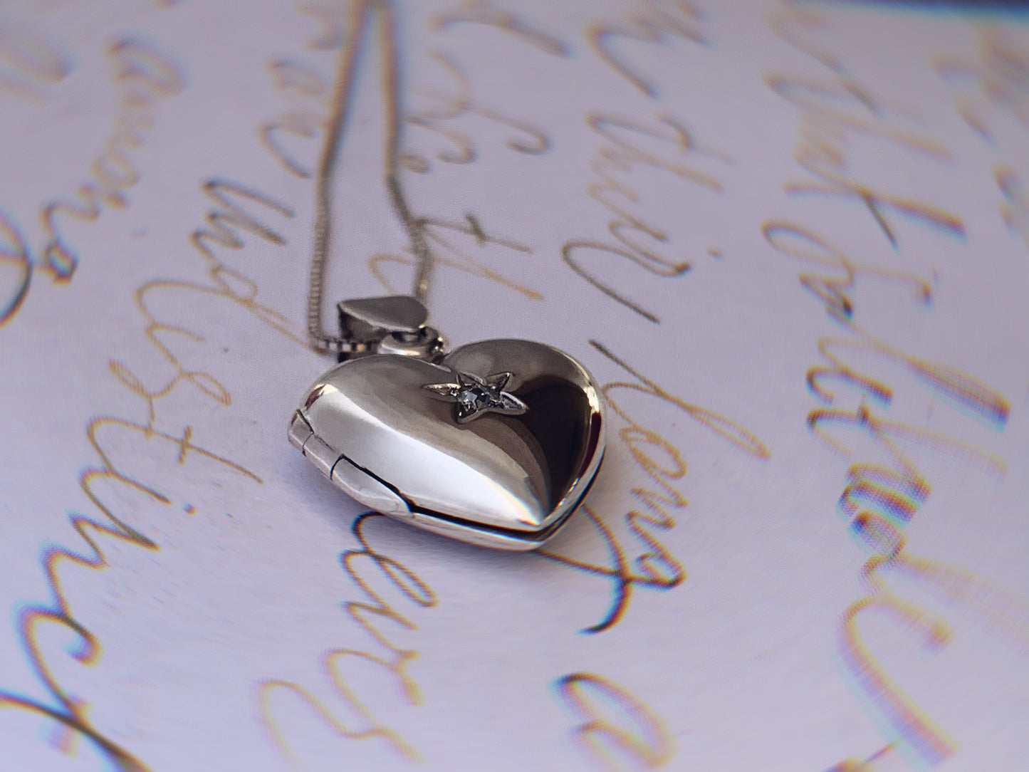 Ciondolo Cuore Portafoto Argento Sterling 925 e Cubic Zirconia - Incisione Personalizzata - Idea Regalo - Collana Amore
