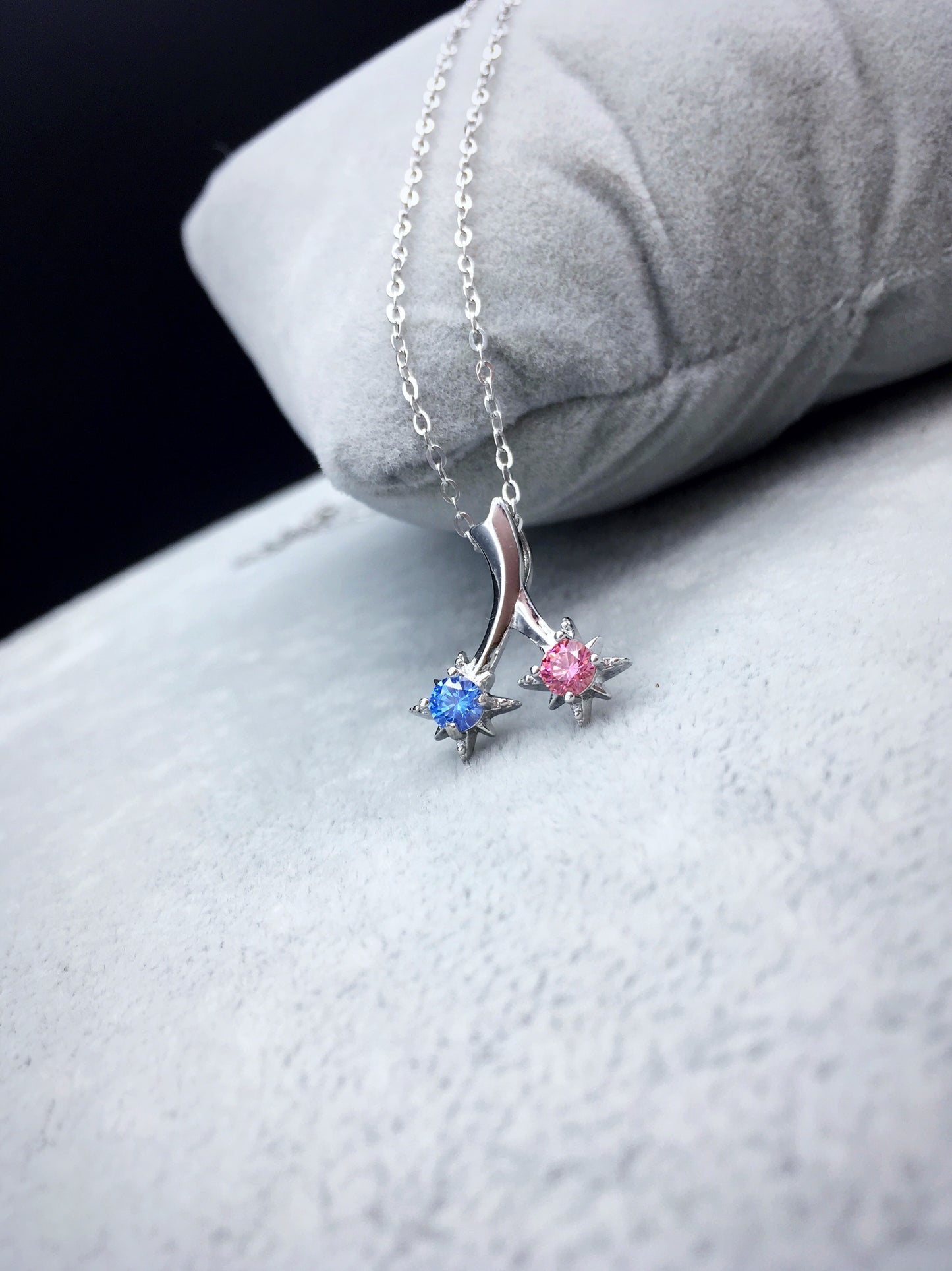 Your Name Cometa Stelle Set Collana + Anello in Argento Sterling 925 e Swarovski Zirconia®