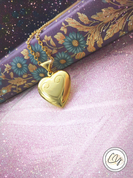 Collana Cuore Clara Lo Schiaccianoci Principessa Fata Confetto Medaglione portafoto locket apribile