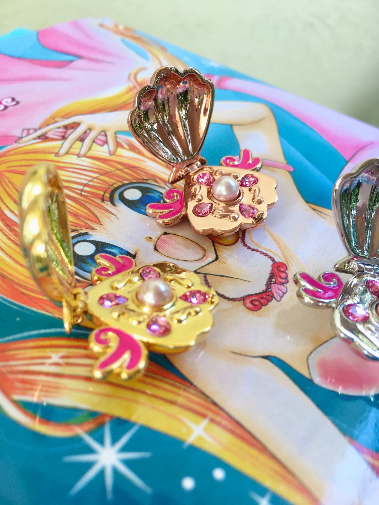 Seashell Mermaid Locket Princess Lucia Pearl Pink Necklace | PRE-ORDER