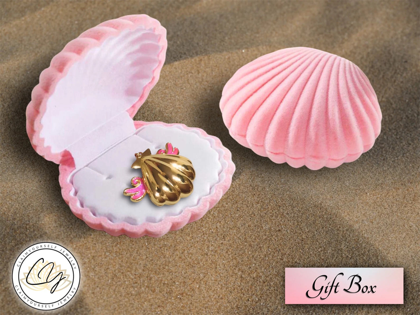 Seashell Mermaid Locket Princess Lucia Pearl Pink Necklace | PRE-ORDER