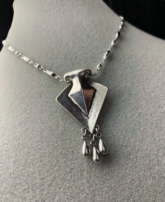 Collana Rhaneyra Targaryen Regina dei Draghi - Pendenti Goccia Acciaio